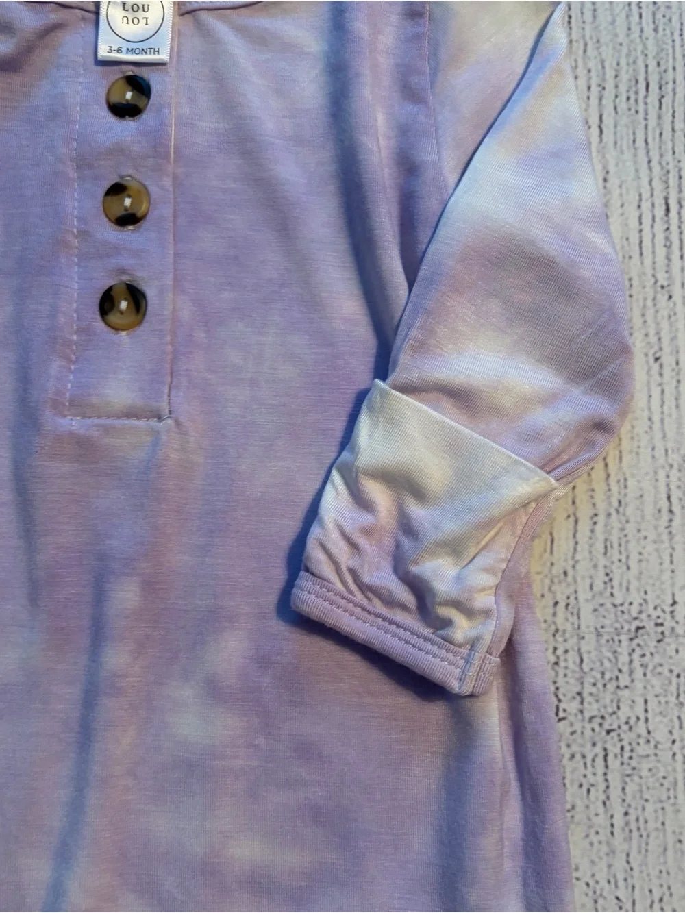 Lou Lou & Company Lilac Baby Knotted Gown Size 3-6 months